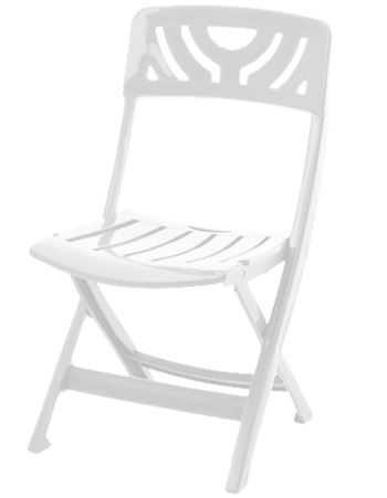 Стул складной Decorona DeRiviera белый рассвет                          